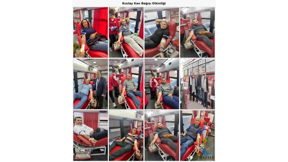 HAZALE DERNEĞİ’NDEN KIZILAY’A 101 ÜNİTE KAN BAĞIŞI